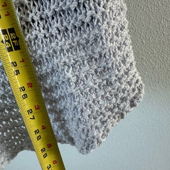 Free People Light Gray V-Neck Sweater - Picture 6 of 10